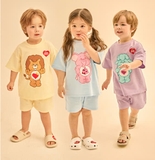 Bộ da cá hè in hình con vật bé trai bé gái Care. HA3236