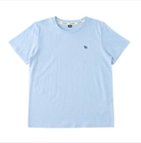 Áo cotton trơn sợi tre bé trai bé gái Cún xanh. HA5058