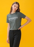 Áo phông cotton xước nữ LIST (Text: Aeternus)