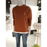 Áo nỉ nam TATE phối gấu trắng ngực thêu chữ A. HA0772 (3 màu)