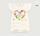 Áo cotton tay hến bèo Sweet sweets jelis bé gái. HA2197