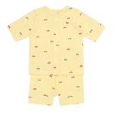 Bộ cotton giấy lửng bé trai bé gái Cún xanh + Mink baby. HA0538