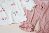 Bộ cotton áo hoạ tiết cherry + quần alibaba Pim-po-llo xuất Hàn - HA0611