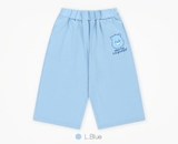 Quần cotton dài suông 2 màu xanh tím bé trai bé gái Care. HA5051