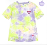 Áo váy cotton cầu vông logo Love bae bé gái Andi. HA4774