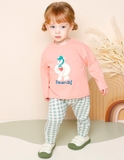 Bộ thun cotton dài tay gấu Jouns bé trai bé gái MM. HA4060