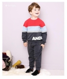 Áo nỉ lót lông phối 3 màu bé trai Andi. HA0551