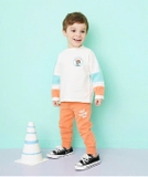 Áo thun cotton dài tay logo ngực tròn bé trai Hej. HA3451