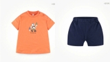 Bộ cotton gấu camping day bé trai bé gái MM. HA5035