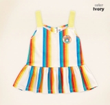 Áo cotton hai dây xòe váy cầu vông bé gái Moli. HA5106