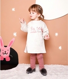 Quần leg lót lông 2 nơ gập gấu bé gái MM. HA0092