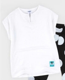 Áo cotton xước cổ xẻ bé trai Andi. HA2132