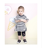 Áo váy kẻ ngang kiểu Milk Mile xuất Hàn MN6GSE11