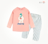 Bộ thun cotton dài tay gấu Jouns bé trai bé gái MM. HA4060
