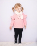 Quần leg lót lông 2 nơ gập gấu bé gái MM. HA0092