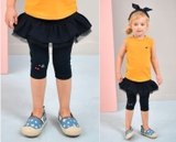 Quần váy leg lửng mặt mèo phối ren bé gái Jelis. HA2753