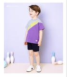 Bộ cotton hè Just Smile phối màu bé trai Andi. HA3394