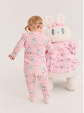 Bộ thun cotton họa tiết thỏ Esther bé gái MB. HA2921