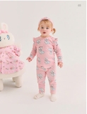 Bộ thun cotton họa tiết thỏ Esther bé gái MB. HA2921