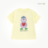 Áo cotton in hình gấu Je Taime bé trai bé gái MM. HA0558