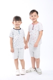 Bộ đồ mặc nhà cotton cộc tay I-mong xuất Hàn. HA0637 (2 màu)