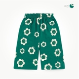 Quần sớ lửng cotton xước hoa cười bé gái MM. HA0859