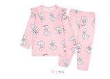 Bộ thun cotton họa tiết thỏ Esther bé gái MB. HA2921
