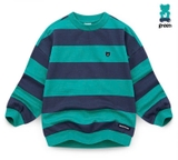 Áo nỉ da cá kẻ logo gấu ngực bé trai Jelis. HA2606