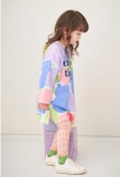 Áo váy cotton dài tay cầu vồng Enjoy time bé gái Jelis. HA2693