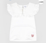 Áo cotton cổ sen vuông bèo bé gái Andi. HA3443