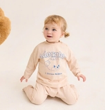 Bộ thun cotton dài tay Adorable bé trai bé gái MB. HA1309