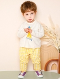 Bộ thun cotton dài tay gấu Jouns bé trai bé gái MM. HA4060