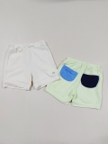 Quần short cotton túi sau 2 màu bé trai bé gái Aga. HA4819
