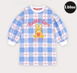 Váy nỉ da cá kẻ caro rabbit love bé gái Hej. HA3727