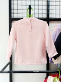 Áo nỉ lông cổ phối ren nơ tiểu thư bé gái MM. HA5229 (form ôm gọn bé cuối dải size nên tăng size)