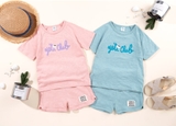Bộ cotton xước Yeti club bé trai bé gái Jelis. HA2364