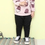 Quần nỉ da cá túi sau in hạt dẻ bé trai bé gái MM. HA4179