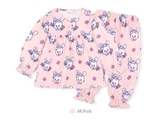 Bộ áo váy thun cotton thỏ hoa bé gái MB. HA2924