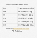 Váy hoa Green Leaves dài tay dư xịn. HA0098 (2 màu)