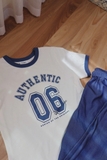 Bộ áo cotton Authentic quần ống suông nữ. HA5148