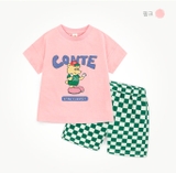 Bộ cotton gấu Conte bé trai bé gái MM. HA2015