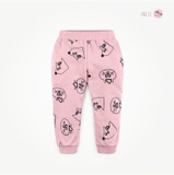 Quần nỉ da cá họa tiết mèo bé trai bé gái MM. HA4632