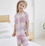 Bộ Pyjama xuất Hàn chất liệu Viscose Rayon cho bé (organic)