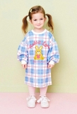 Váy nỉ da cá kẻ caro rabbit love bé gái Hej. HA3727