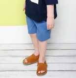 Quần short cotton logo túi bé trai Jelis. HA2392