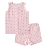 Bộ cotton ba lỗ thoáng khí bé trai bé gái Mink. HA3088