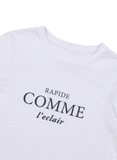 Áo phông cotton xước Shemiss (Text: Comme) xuất xịn