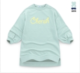 Áo váy nỉ da cá Cherish bé gái Jelis. HA2809