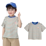 Áo cotton kẻ bé trai Curly. HA0079 (một số thiếu tag ngực)