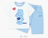 Bộ cotton gấu Sweet dream bé trai bé gái Care. HA5056